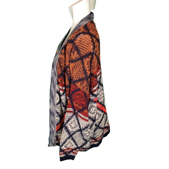 Urban Outfitters Staring At Stars Jacquard Open Front Cardigan Sweater M - Picture 3 of 6